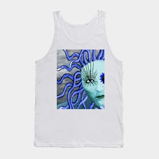 Blue Medusa Tank Top